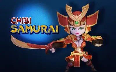 Hình ảnh chibi samurai dễ thương đầy phong cách Nhật Bản