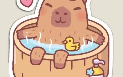 Bộ sưu tập hình ảnh cute chibi capybara cực ngộ nghĩnh