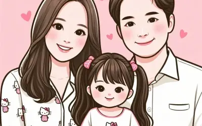 Bộ sưu tập hình ảnh gia đình chibi cực cute và ngộ nghĩnh