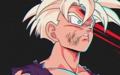 Ảnh Gohan vô cực với ánh hào quang quyền năng rực rỡ