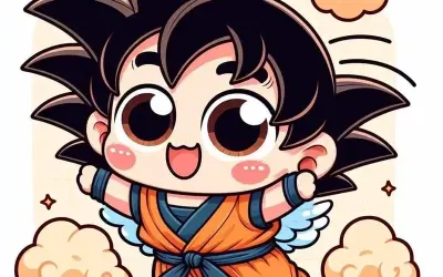 Khám phá ảnh Goku chibi siêu cute cho fan Dragon Ball