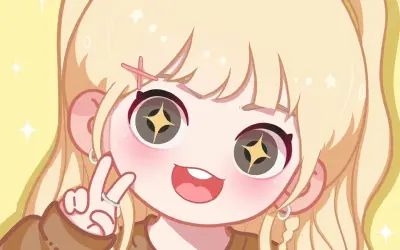Hình ảnh nữ chibi cute phong cách ngọt ngào đáng yêu