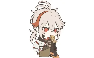 Tải ngay ảnh Kazuha chibi cute, dễ thương và độc đáo