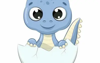 BST hình ảnh khủng long chibi dễ thương siêu đáng yêu