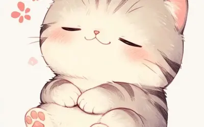 Bộ sưu tập hình ảnh mèo chibi dễ thương siêu đáng yêu