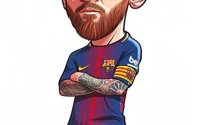 Tuyển tập ảnh Messi chibi dễ thương dành cho fan bóng đá