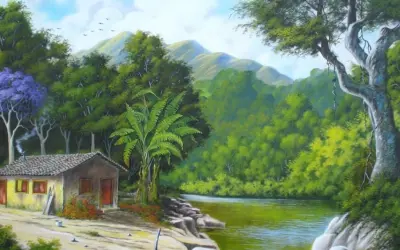 Ảnh phong cảnh làng quê đẹp mê hồn khiến ai cũng say đắm