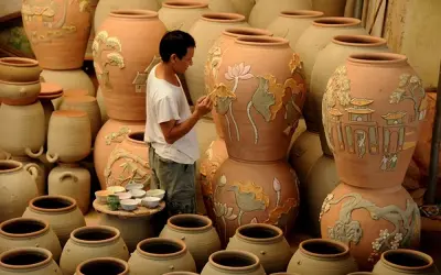 Khám phá vẻ đẹp phong cảnh ở làng gốm Bát Tràng tuyệt đẹp