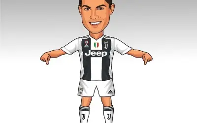 Xem ngay ảnh Ronaldo chibi cực ngộ nghĩnh và sống động