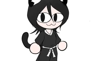 Ảnh Rukia chibi đáng yêu, đầy màu sắc cho fan anime Nhật