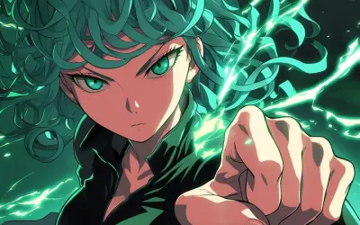 Ảnh Tatsumaki cực ngầu thể hiện sức mạnh siêu nhiên độc đáo
