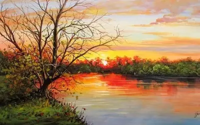 Tranh phong cảnh đẹp giúp không gian sống thư thái hơn
