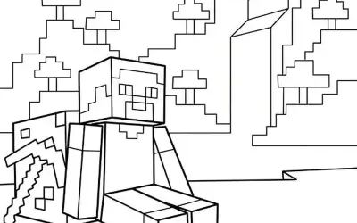 Khám phá thế giới sáng tạo với tranh tô màu Minecraft cực cuốn