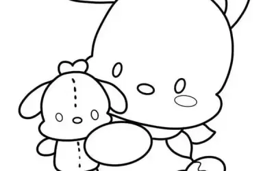 Tranh tô màu Pochacco độc đáo thu hút trẻ em và người lớn