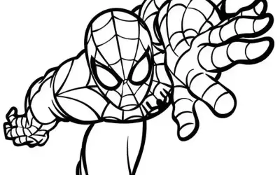 Cùng bé sáng tạo với bộ tranh tô màu Spider Man cuốn hút