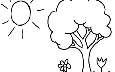 Khám phá bộ tranh tô màu cây cối thiên nhiên dễ tô nhất