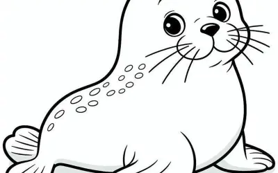 Tuyển tập tranh tô màu con hải cẩu sắc nét ấn tượng khó quên