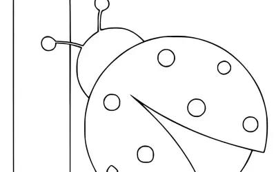 Tranh tô màu bọ rùa đáng yêu giúp bé sáng tạo mỗi ngày