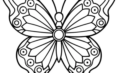 Tuyển tập bộ tranh tô màu con bướm đơn giản cho bé