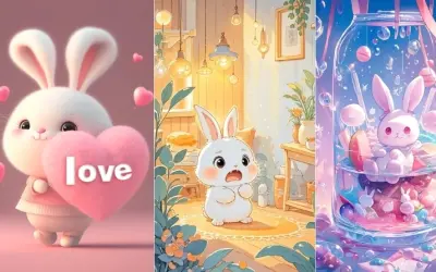Bộ sưu tập 30 hình ảnh con thỏ chibi cute đáng yêu nhất