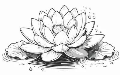 Bộ sưu tập tranh tô màu bông hoa sen thanh khiết cho bé thỏa sức sáng tạo