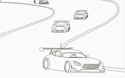 Bộ sưu tập tranh tô màu ô tô xe đua cực ngầu cho bé thỏa sức sáng tạo