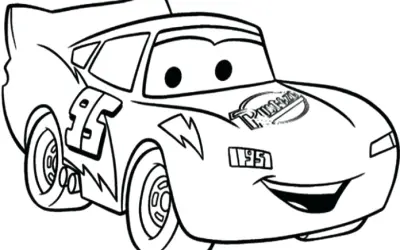 Bộ tranh tô màu ô tô McQueen siêu ngầu giúp bé say mê sáng tạo