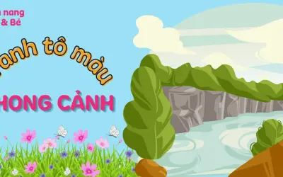 Bộ tranh tô màu phong cảnh mùa hè tuyệt đẹp giúp bé thỏa sức sáng tạo