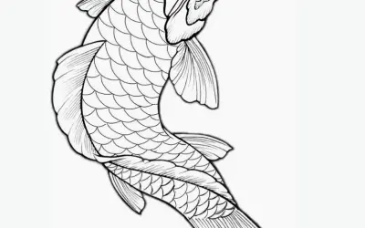 Tổng hợp 35+ bức tranh tô màu con cá chép đẹp giúp bé rèn luyện đôi tay