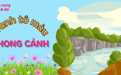 Tổng hợp 40 tranh tô màu phong cảnh miền núi giúp bé sáng tạo