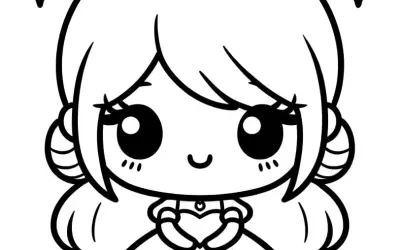 Tổng hợp bộ tranh tô màu công chúa anime đẹp nhất cho bé yêu