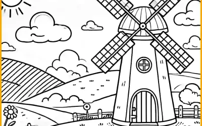 Tuyển tập 30 tranh tô màu phong cảnh chill giúp bé thỏa sức sáng tạo