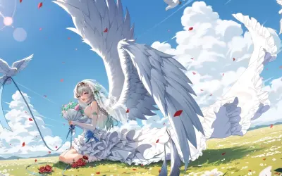 Tuyển tập ảnh anime thiên thần đẹp lung linh đốn tim người xem