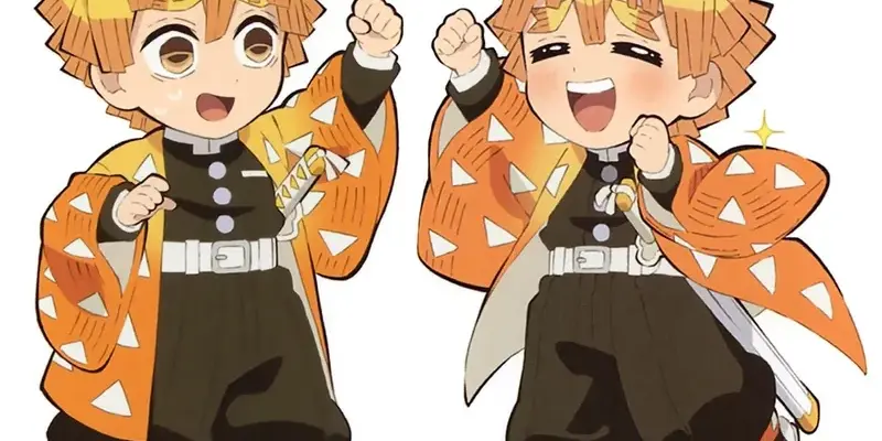 Hình ảnh chibi Zenitsu cực đẹp cho fan Kimetsu no Yaiba