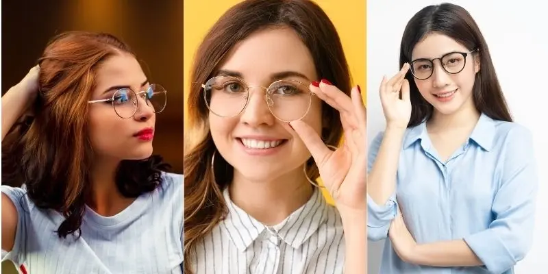 Gái đeo kính cute khoe nét đẹp trong sáng dễ thương