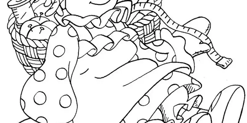 Tranh tô màu búp bê đẹp sáng tạo cho trẻ em yêu nghệ thuật