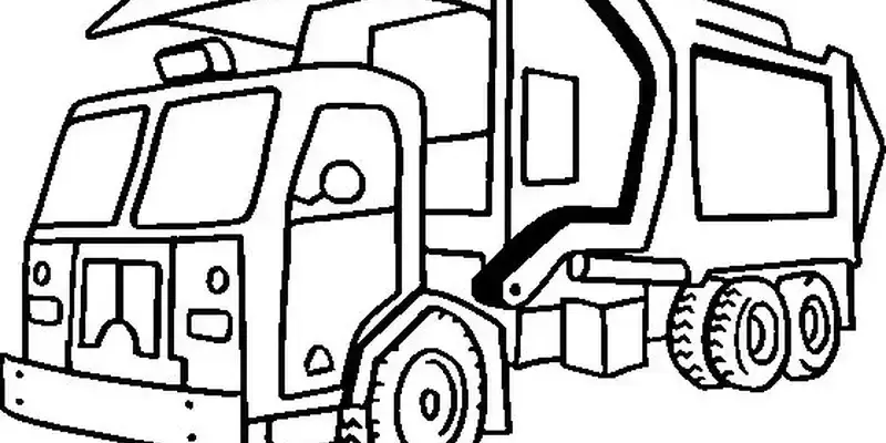 Tranh tô màu xe tải siêu đẹp cho bé thỏa sức sáng tạo