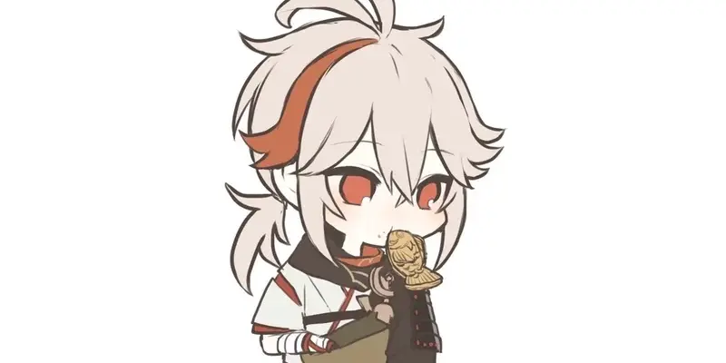 Tải ngay ảnh Kazuha chibi cute, dễ thương và độc đáo