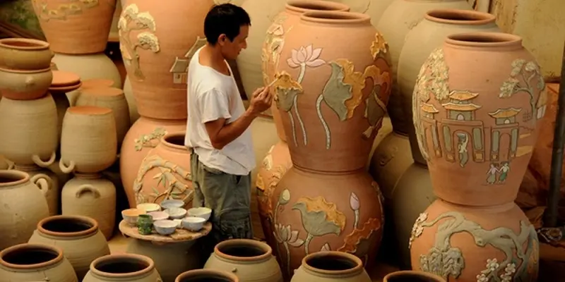 Khám phá vẻ đẹp phong cảnh ở làng gốm Bát Tràng tuyệt đẹp