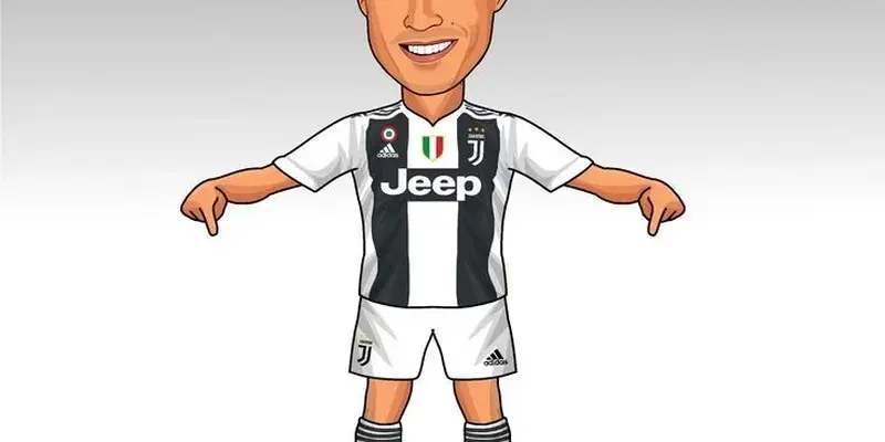 Xem ngay ảnh Ronaldo chibi cực ngộ nghĩnh và sống động