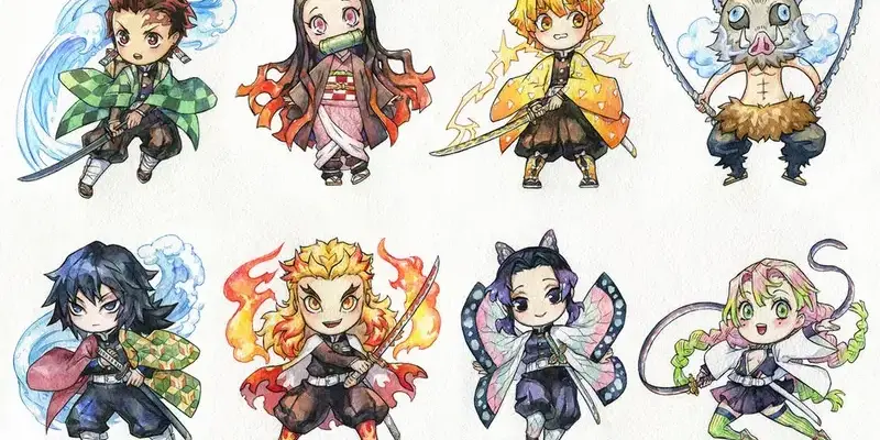 Bộ sưu tập ảnh thanh gươm diệt quỷ chibi siêu dễ thương