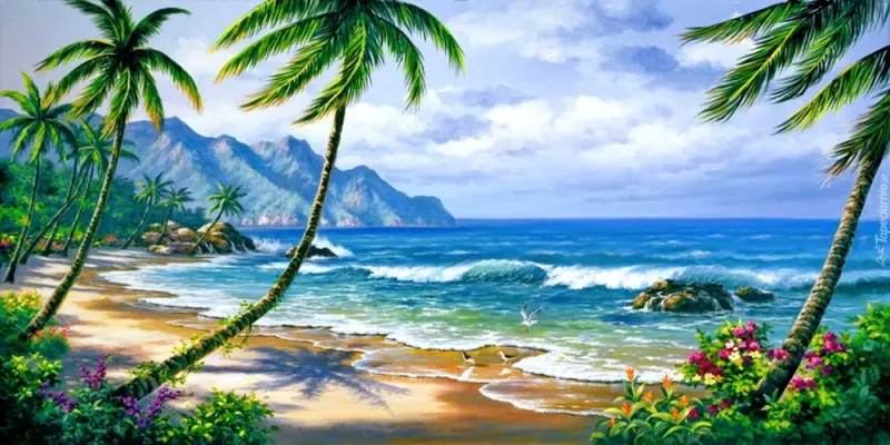 Top ảnh tranh phong cảnh biển đảo hút mắt nhất hiện nay