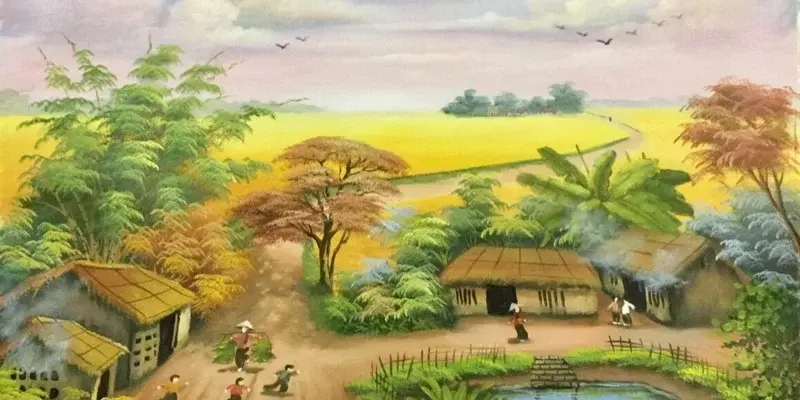 Tải ngay ảnh tranh phong cảnh đồng quê đẹp chất lượng cao