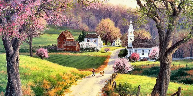 Bộ sưu tập ảnh tranh phong cảnh miền quê đẹp cuốn hút