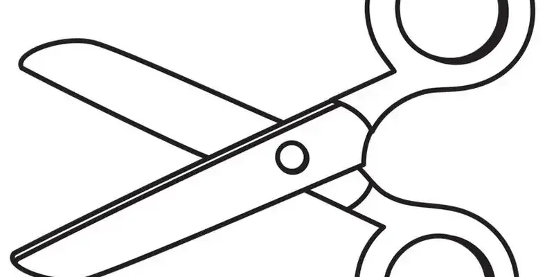 Tranh tô màu cái kéo độc đáo cho bé vừa học vừa sáng tạo