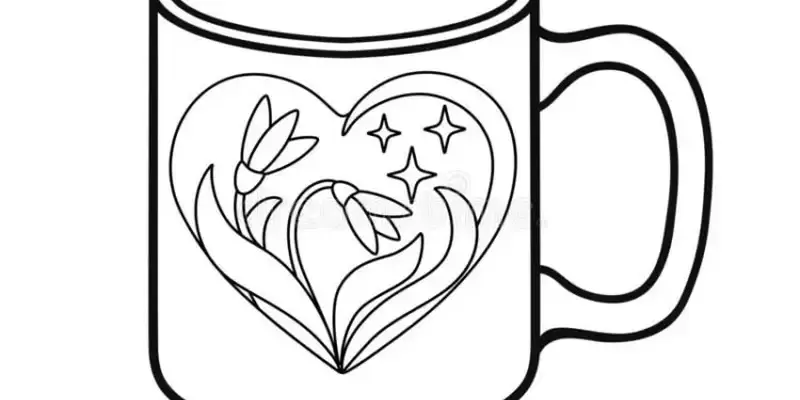 Bé khám phá nghệ thuật với tranh tô màu cái ly vui nhộn