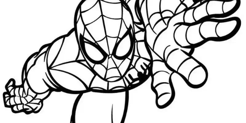 Cùng bé sáng tạo với bộ tranh tô màu Spider Man cuốn hút
