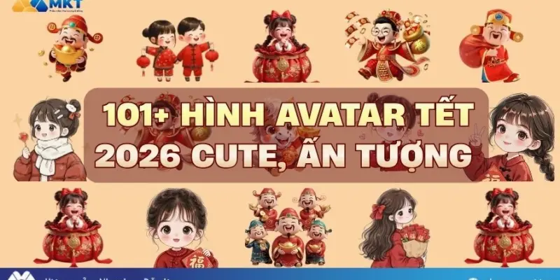 Bộ sưu tập avatar chibi nữ cute tết ngộ nghĩnh đáng yêu nhất 2026
