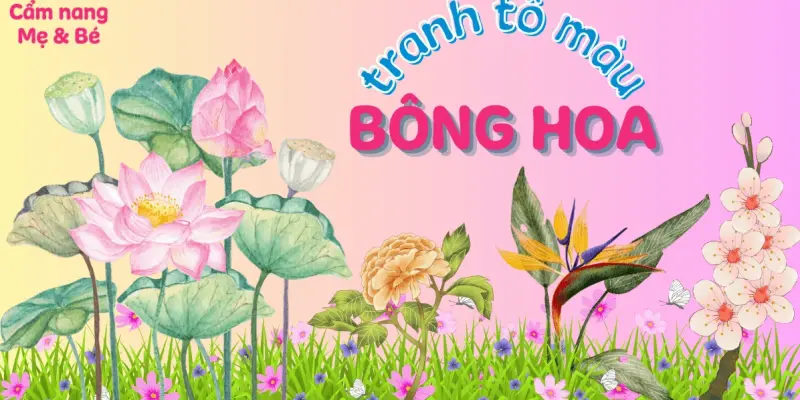 Bộ sưu tập tranh tô màu bông hoa cúc đẹp giúp bé thỏa sức sáng tạo