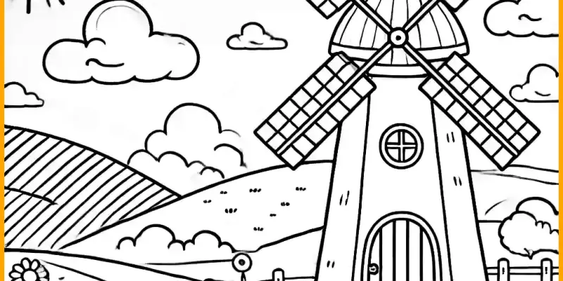 Tuyển tập 30 tranh tô màu phong cảnh chill giúp bé thỏa sức sáng tạo